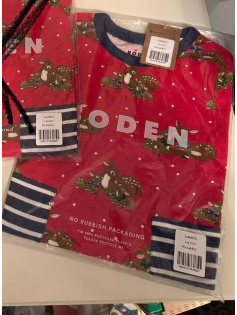 Mini Boden 4-5y Deer Tunic Red